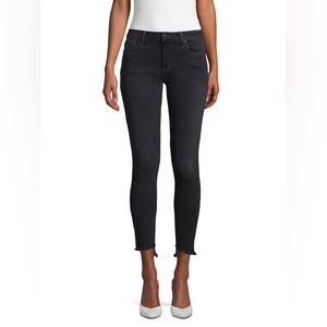 Joe's Jeans Gray Lucia Fringed Skinny Ankle Jeans,‎ Size 30